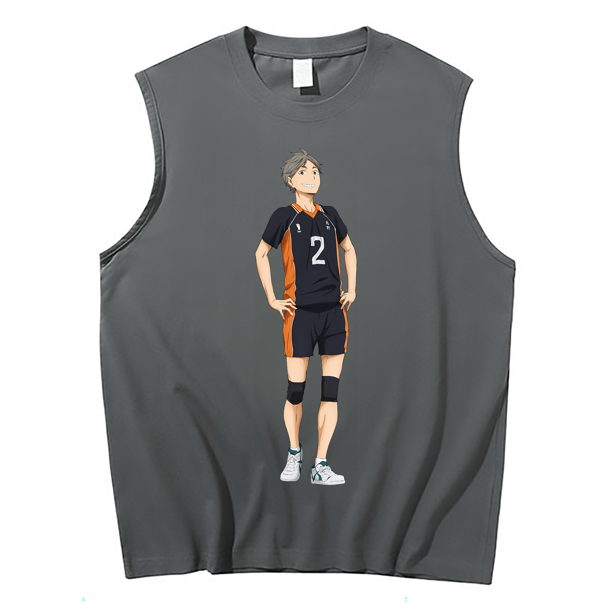 （画像用） ハイキュー!! Haikyu!! コットン100％タンクトップ（フロントプリント）